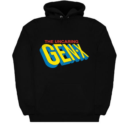 The Uncaring Gen-X - Vintage Distressed Superhero - Comic Book Graphic Logo tiny thumbnail