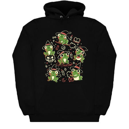 Spooky Frogs - Cute Magic Wizard Frogs Halloween Gift tiny thumbnail