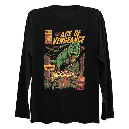 The Age of Vengeance - Dark Horror Movie Dinosaurs Poster Gift tiny thumbnail