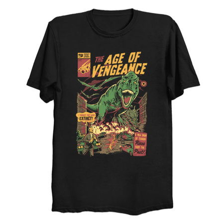The Age of Vengeance - Dark Horror Movie Dinosaurs Poster Gift tiny thumbnail