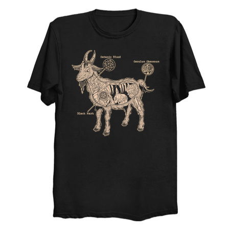Anatomical Black Goat T-Shirt tiny thumbnail