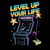 Level Up Your Life Retro Arcade Gamer Design tiny thumbnail