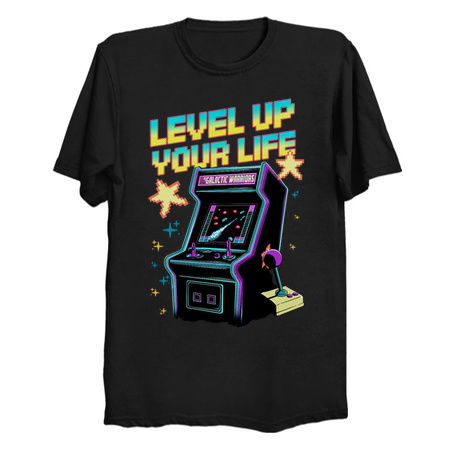 Level Up Your Life Retro Arcade Gamer Design tiny thumbnail