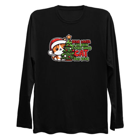 Dear Santa, I've been a very good cat this year. tiny thumbnail