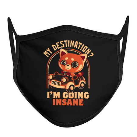 Going Insane - Funny Creepy Cute Sarcasm Red Panda Gift tiny thumbnail