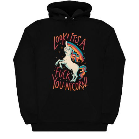 F-You Unicorn - Funny Sarcasm Dark Humor Finger Unicorn Gift tiny thumbnail