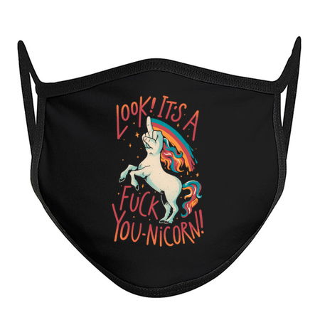 F-You Unicorn - Funny Sarcasm Dark Humor Finger Unicorn Gift tiny thumbnail