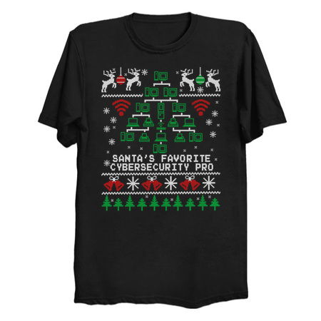 Santa's Favorite Cybersecurity Pro Ugly Christmas tiny thumbnail