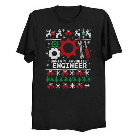 Santa's Favorite Engineer Ugly Christmas tiny thumbnail