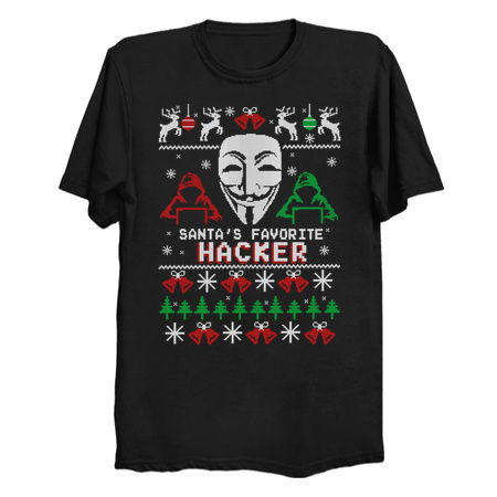 Santa's Favorite Hacker Ugly Christmas tiny thumbnail
