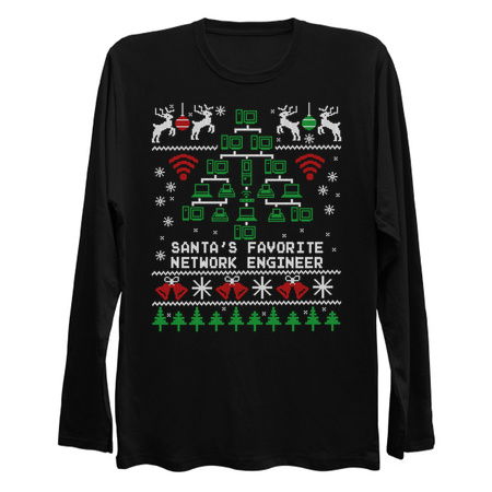 Santa's Favorite Network Engineer Ugly Christmas tiny thumbnail