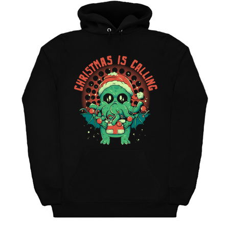 Christmas is Calling - Funny Cute Adorable Christmas Cthulhu Holiday Gift tiny thumbnail