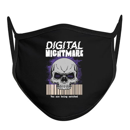 Digital Nightmare Skull Surveillance Design tiny thumbnail
