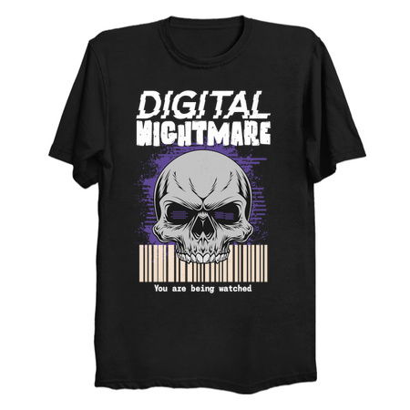 Digital Nightmare Skull Surveillance Design tiny thumbnail