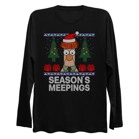 Season's Meepings Funny Ugly Christmas Sweater tiny thumbnail