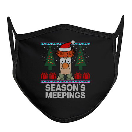 Season's Meepings Funny Ugly Christmas Sweater tiny thumbnail