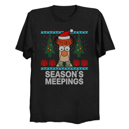 Season's Meepings Funny Ugly Christmas Sweater tiny thumbnail