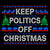 Keep Politics Off Christmas Ugly Sweater Meme tiny thumbnail