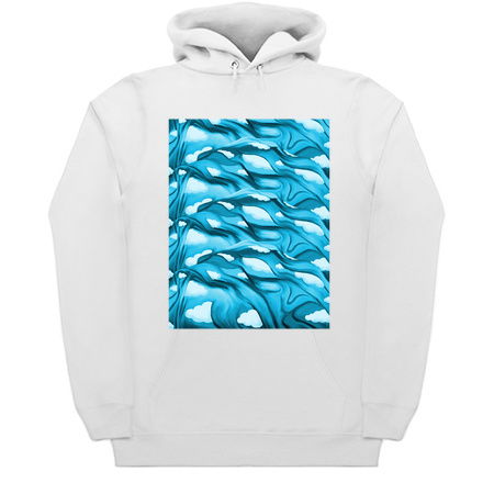 Rippling Blue Skies and Clouds Pattern tiny thumbnail