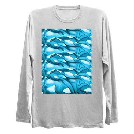 Rippling Blue Skies and Clouds Pattern tiny thumbnail