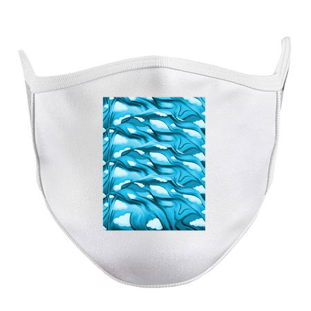 Rippling Blue Skies and Clouds Pattern tiny thumbnail