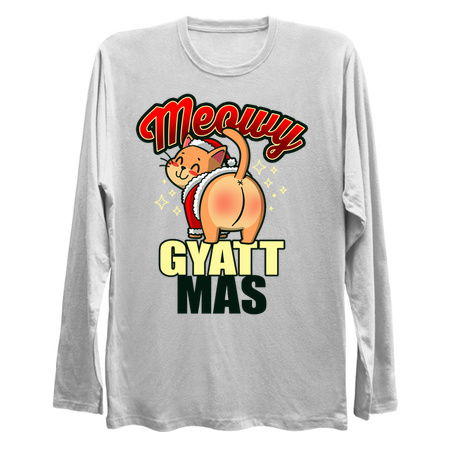 Meowy Gyattmas Funny Big Butt Booty Christmas Cat Meme tiny thumbnail