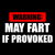 May Fart If Provoked Funny Fart Joke Slogan tiny thumbnail