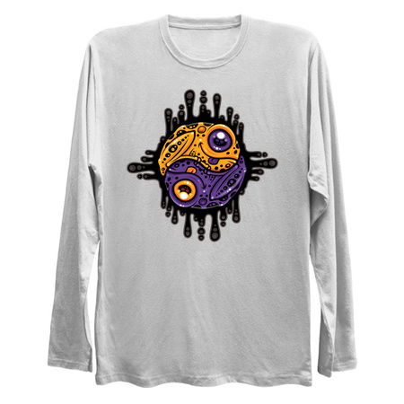 Vibrant Purple and Gold Poison Dart Frog Yin Yang tiny thumbnail