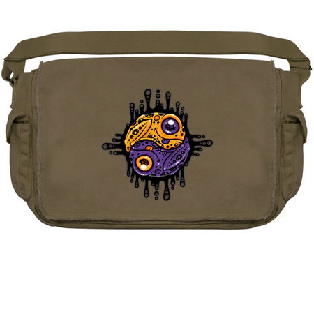 Vibrant Purple and Gold Poison Dart Frog Yin Yang tiny thumbnail