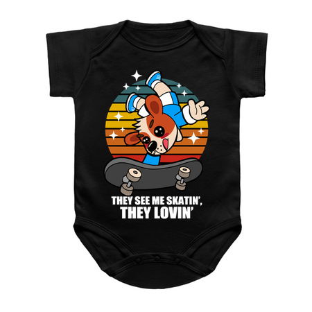 Cute Vintage Skateboarding Puppy Dog Meme tiny thumbnail