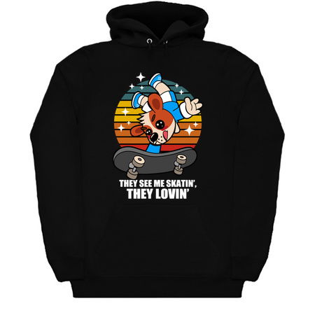 Cute Vintage Skateboarding Puppy Dog Meme tiny thumbnail