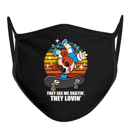 Cute Vintage Skateboarding Puppy Dog Meme tiny thumbnail