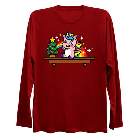 Cute Unicorn On The Shelf Christmas Cartoon tiny thumbnail