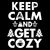 Keep Calm And Get Cozy Vintage Winter Meme tiny thumbnail