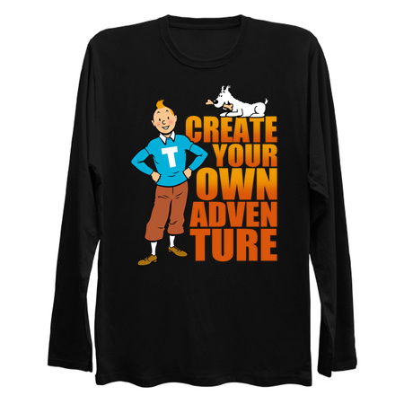 Cool Vintage Tintin Motivational Slogan Meme tiny thumbnail