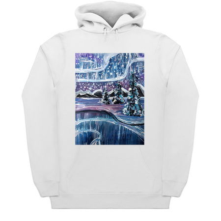 Winter Arctic Northern Lights Painting tiny thumbnail