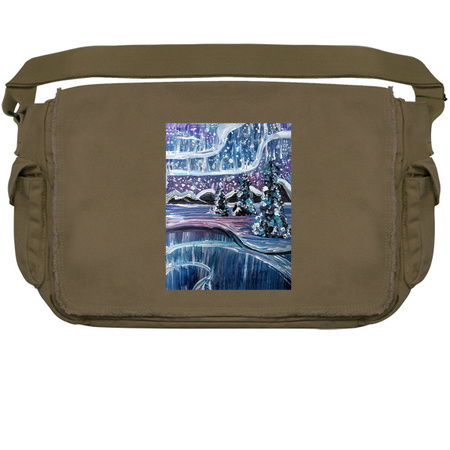 Winter Arctic Northern Lights Painting tiny thumbnail