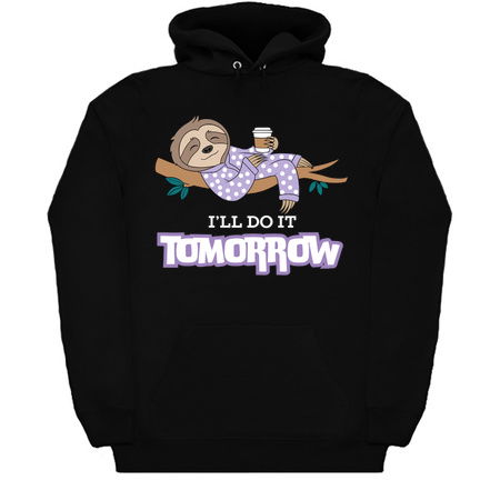 Sloth 'I'll Do It Tomorrow' Lazy Design tiny thumbnail
