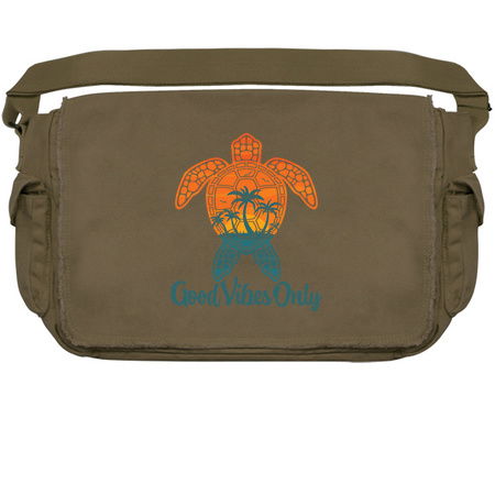 Good Vibes Only Tropical Sunset Sea Turtle Design tiny thumbnail