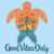 Good Vibes Only Tropical Sunset Sea Turtle Design tiny thumbnail