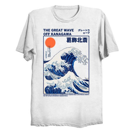 The Great Wave Off Kanagawa – Hokusai Inspired Art tiny thumbnail