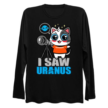 Funny Kawaii Astronomer Cat Uranus Meme tiny thumbnail
