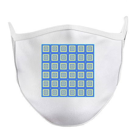 Repeating Yellow and Blue Square Pattern tiny thumbnail