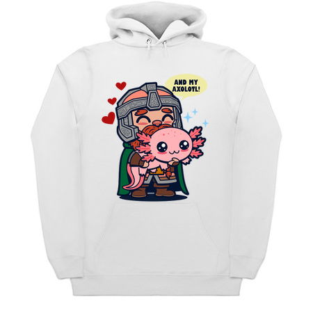 Cute Warrior Dwarf Holding Axolotl Meme tiny thumbnail