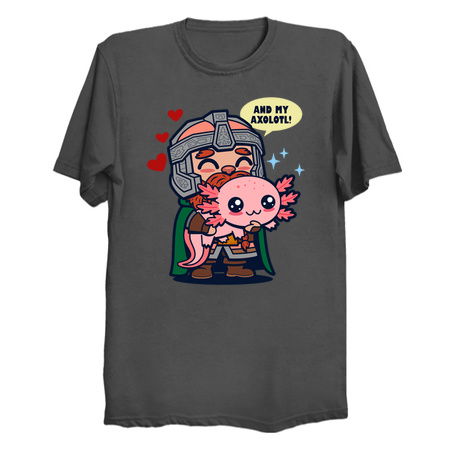 Cute Warrior Dwarf Holding Axolotl Meme tiny thumbnail