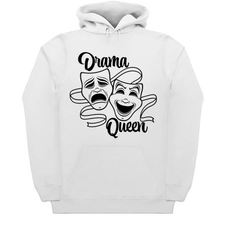 Comedy And Tragedy Theater Masks Drama Queen Black Line tiny thumbnail