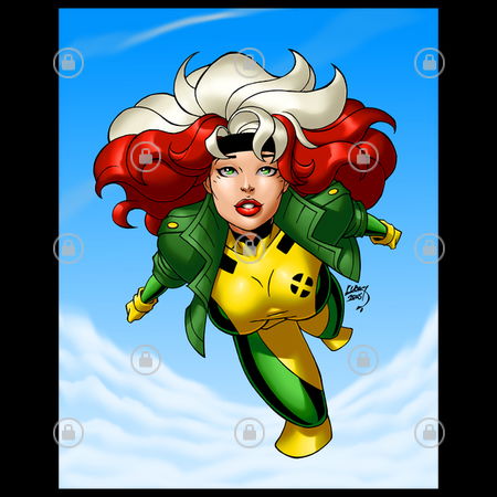 Rogue X Men Flying Rogue X-Men 97 Flying In The Clouds - NeatoShop