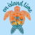 On Island Time Tropical Sunset Sea Turtle Design tiny thumbnail