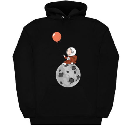 Lost in Thought - Astronaut on Moon with Balloon Art tiny thumbnail