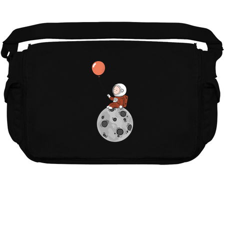 Lost in Thought - Astronaut on Moon with Balloon Art tiny thumbnail